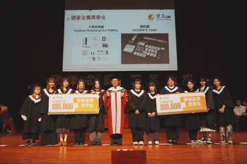 嶺東科大畢業典禮　首頒健豪金鷹獎學金AI學系明年起招生
