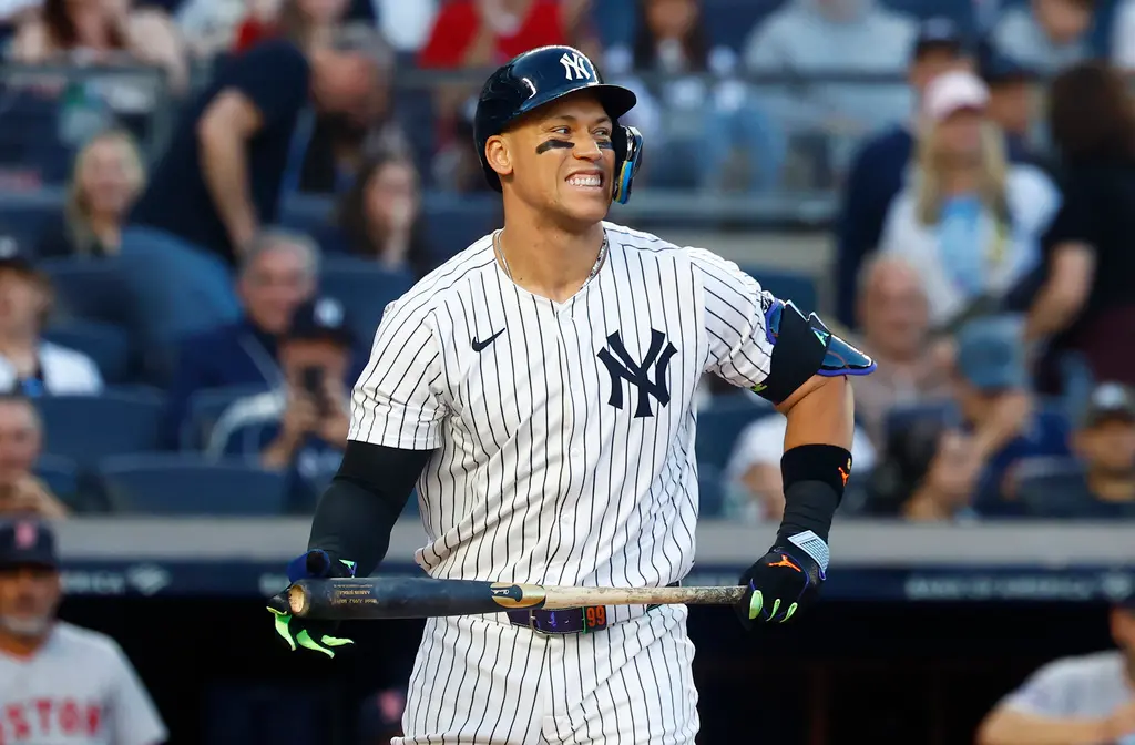 ▲賈吉（Aaron Judge）打擊率高達3成92，讓人不禁開始聯想到一個已塵封84年的傳奇紀錄——4成打擊率。自1941年Ted Williams以4成06打擊率寫下歷史後，大聯盟再無人能及此成就。如今，Judge的表現讓人看見紀錄被挑戰的可能。（圖／美聯社／達志影像）