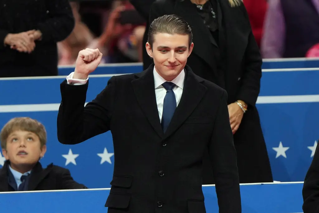 ▲今年19歲的巴倫（Barron Trump）是川普的么子，也是川普第一夫人梅蘭妮亞唯一的孩子。（圖／美聯社／達志影像）