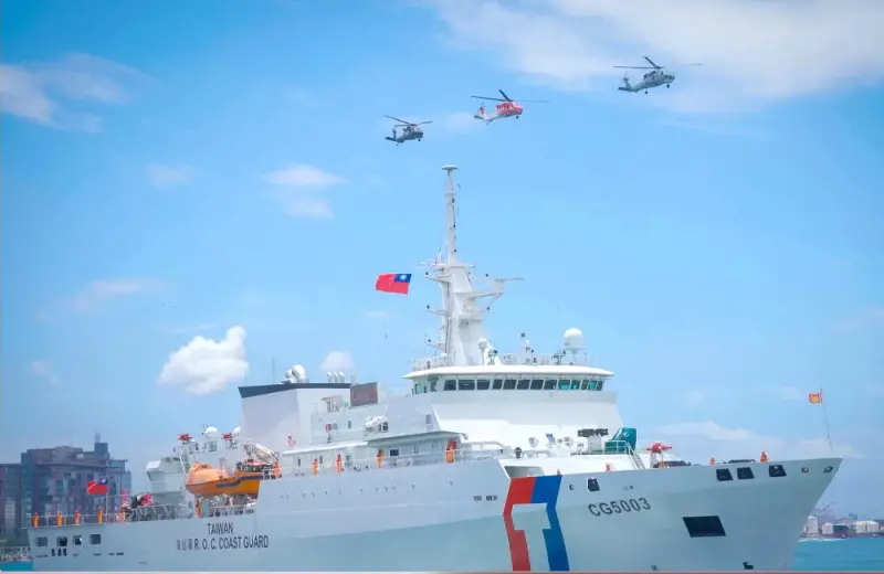 ▲海洋委員會海巡署舉行海安12號演習，以響應國家海洋日誓師守護藍色國土。(圖／海洋委員會海巡署提供)