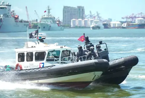 ▲海洋委員會海巡署舉行海安12號演習的情形。(圖／海洋委員會海巡署提供)