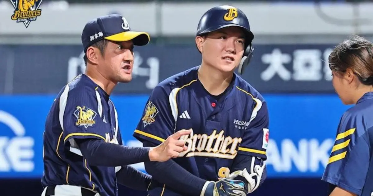 ▲中信兄弟江坤宇6日因觸身球，導致昨日無法上場，不過兄弟總教練平野惠一仍讓他上場代打，為的是保持他的全勤紀錄。（圖／中信兄弟提供）