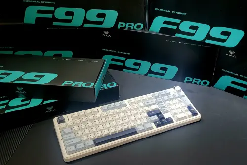 ▲欣亞數位首波推出AULA狼蛛8款F99Pro全新系列機械鍵盤外觀。（圖／欣亞數位）