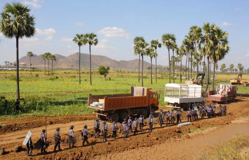 ▲中國企業在緬甸大規模採礦，引發當地民眾對環境污染的疑慮。（圖／美聯社／達志影像）