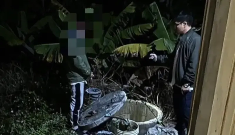 ▲台中石岡一處古井在2024年1月打撈出嬰屍，男嬰父母是殺人兇手。（圖／翻攝記者爆料網）