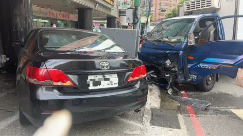 ▲洪姓通緝犯出車禍時，警方並未在後面追車。（圖／警方提供）