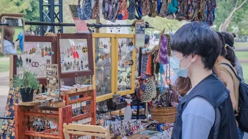 ▲現場有多家風格選物與職人手作品牌。(圖/高市府觀光局提供)。 ▲現場有多家風格選物與職人手作品牌。(圖/高市府觀光局提供)。