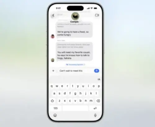 ▲iOS 26加入即時翻譯功能。（圖／翻攝影片）