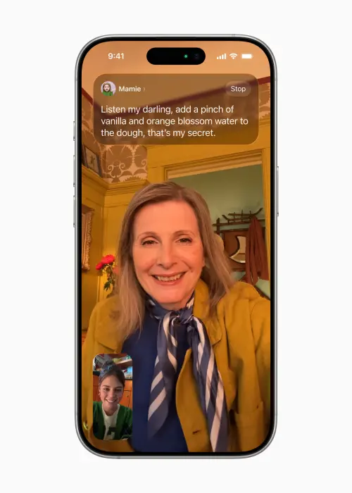 Live Translation 整合至「訊息」、FaceTime 和「電話」中,協助使用者跨語言溝通,即時翻譯文字與語音內容。(圖/Apple提供) ▲Live Translation 整合至「訊息」、FaceTime 和「電話」中,協助使用者跨語言溝通,即時翻譯文字與語音內容。(圖/Apple提供)