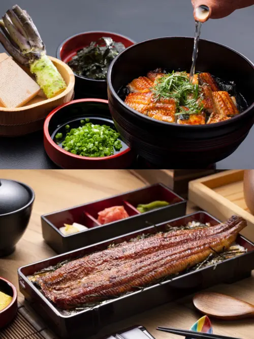 身分證對中「1、9」!點點心流沙豬仔包1元 信義區新店開幕優惠 ▲由上至下:「夢幻鰻魚桶飯3+1吃」、「一本鰻」便當。(圖/大江戶町鰻屋提供)