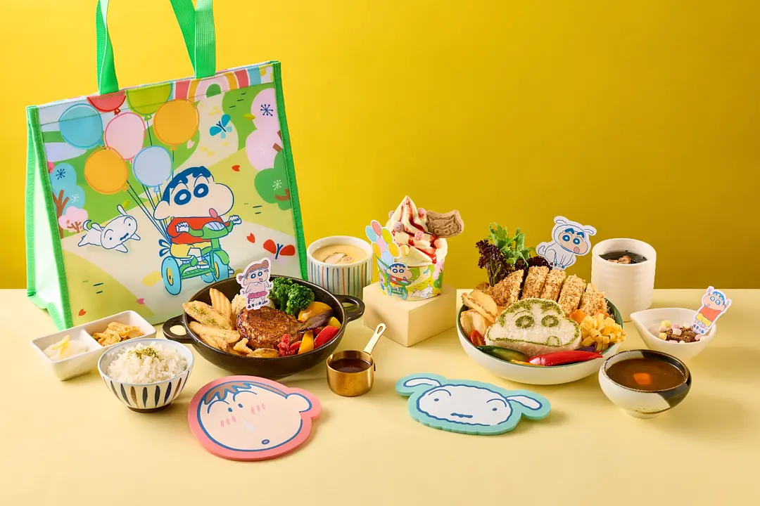 ▲「品田牧場」與「蠟筆小新」合作打造2款聯名套餐和隱藏版甜品，成為小新粉必衝的打卡熱點。（圖／王品提供）