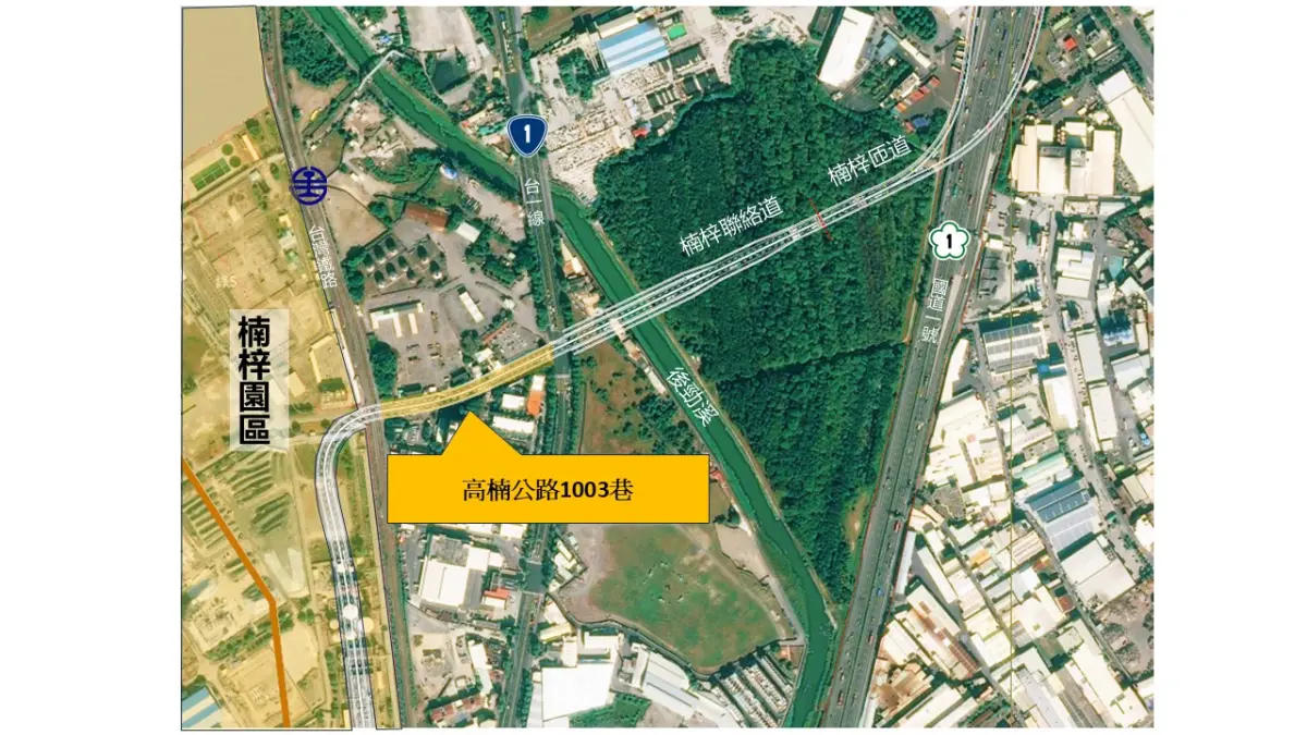 ▲為完善楠梓園區聯外交通，高楠公路1003巷便道拓寬工程將力拚今年底完工。（圖／高市府工務局提供）