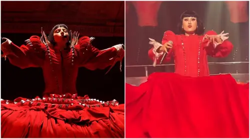 Lady Gaga紅裙太驚豔!中國出現「山寨版」(圖/翻攝自Coachella、小紅書) ▲Lady Gaga紅裙太驚豔!中國出現「山寨版」(圖/翻攝自Coachella、小紅書)