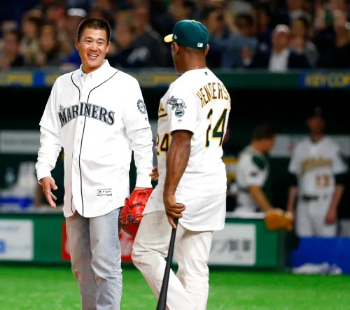 ▲前大聯盟名捕、現任軟銀鷹CBO城島健司（左）將來台觀看徐若熙賽事。（圖／美聯社／達志影像）