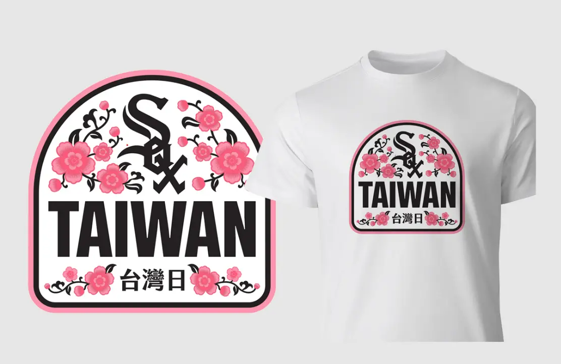 ▲芝加哥白襪隊「台灣日」贈品曝光，進場球迷將贈送限量「白襪&台灣」聯名T恤。