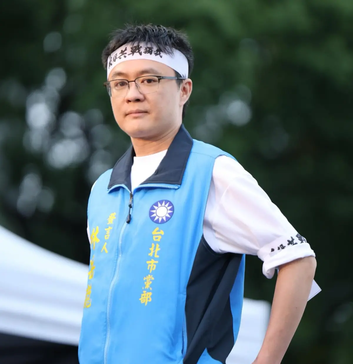 ▲前藍委助理、現台北市議員王欣儀助理林岳龍今（10）日因疑涉共諜案遭到搜索。（圖／取自林岳龍臉書）