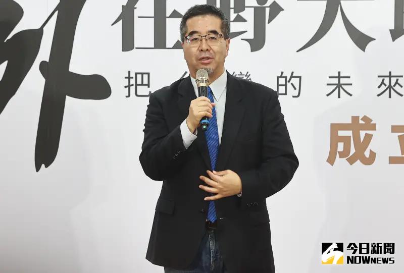 ▲馬英九基金會執行長蕭旭岑今（28）日預判國民黨主席改選最後會「峰迴路轉」。（圖／記者葉政勳攝，2025.06.11）