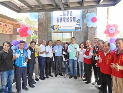 ▲台鐵公司二結車站新建電梯落成啟用。（圖／台鐵公司）