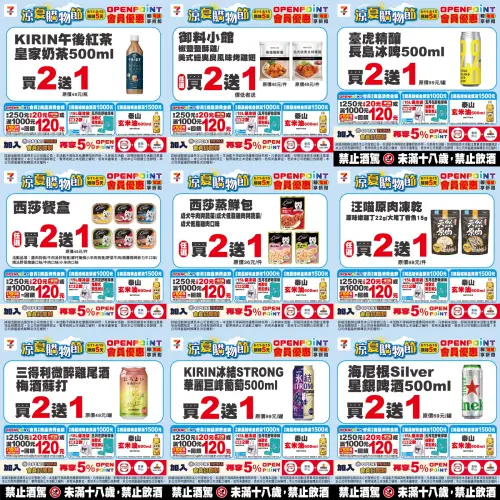 ▲7-11「涼夏購物節」是6月11日至6月15日，部份商品買2送1。（圖／記者整理）
