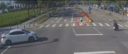 25歲女遛狗遇「行人地獄」!肇事婦下大夜撞飛飼主、柴柴一度失聯 ▲肇事婦人沒有酒駕,她供稱跟著前面機車左轉,不知道為何會撞到行人。(圖/警方提供)