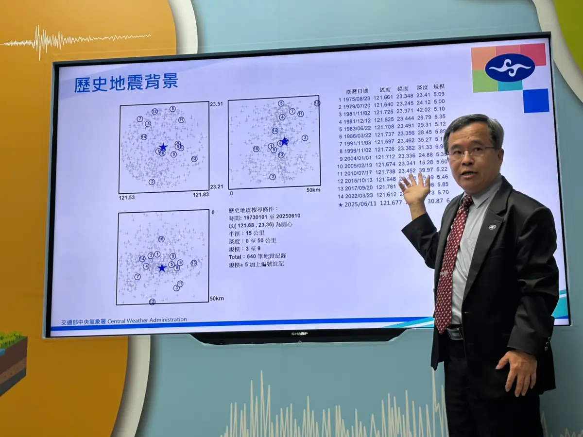 ▲昨（11）日晚間7時，台灣東部海域發生芮氏規模6.4地震，全台搖晃感受明顯，但時間已經過了將近1天，僅有1起餘震發生。（圖／記者張志浩攝）
