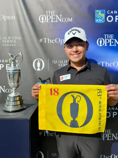 ▲20250611中國信託高球好手俞俊安勇奪PGA「加拿大公開賽」第三名　生涯首度挑戰高爾夫四大滿貫賽事之「英國公開賽」。（圖／／俞俊安經紀人提供）