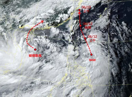 ▲天氣職人-吳聖宇參考WRFD所描繪的預測路徑。(圖/翻攝天氣職人-吳聖宇) ▲天氣職人-吳聖宇參考WRFD所描繪的預測路徑。(圖/翻攝天氣職人-吳聖宇)