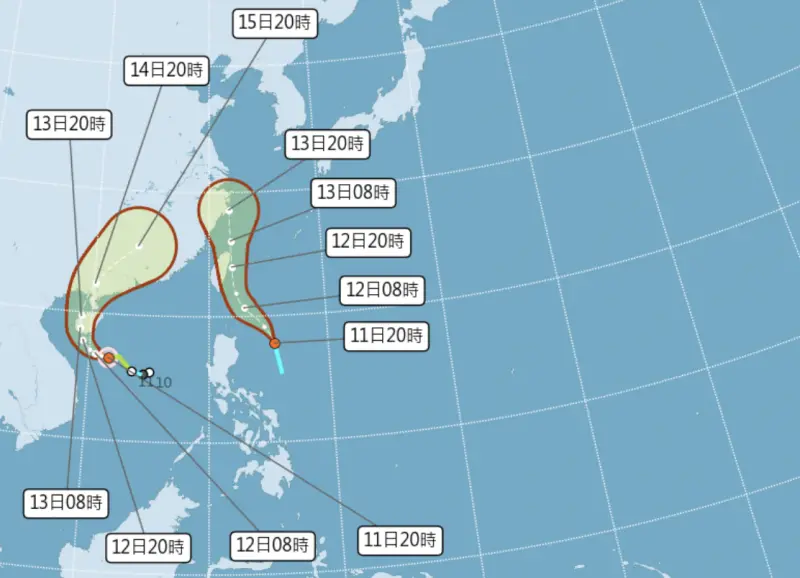 天氣預報／蝴蝶颱風飛到中國！低壓帶衝進台灣　雨下最多地區曝光