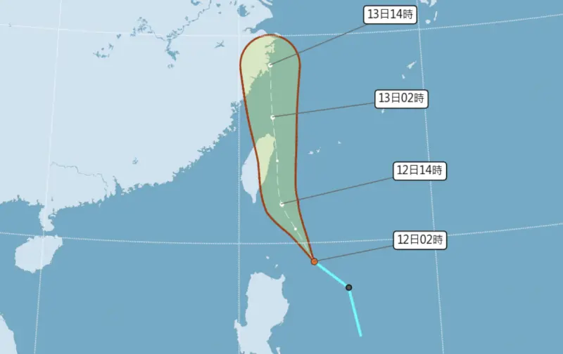 熱帶低壓路徑很危險！恐「登陸台灣」時間出爐　雨勢越晚下越大