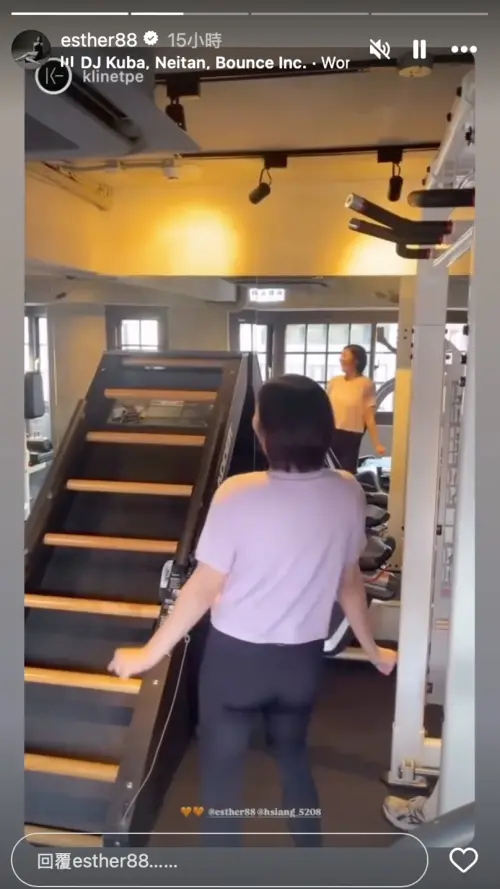 ▲劉品言（如圖）健身時超嗨，還不忘隨音樂轉圈圈。（圖／翻攝自劉品言IG）