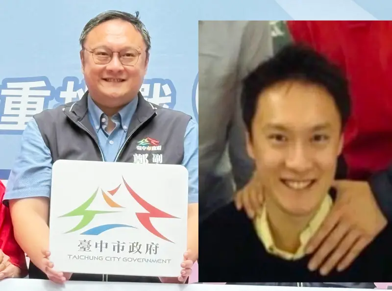 ▲台中市副市長鄭照新體重長年破百公斤，10幾年前也曾有清瘦模樣，外號「小張信哲」。（圖／記者顏幸如攝、翻攝畫面，2025.06.12）