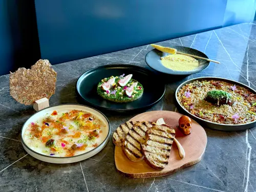 ▲瑪黑餐酒邀來西班牙客座主廚Dani Palm，打造「夏季限定菜單」5道全新料理限時開吃。（圖／記者蕭涵云攝）