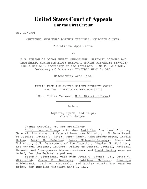 ▲美國聯邦第一巡迴上訴法院（United States Court of Appeals For the First Circuit ）判決書。（圖／翻攝自美國聯邦法院）