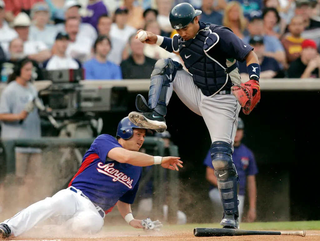 ▲城島健司（右）至今仍是唯一1位大聯盟日籍捕手。（圖／美聯社／達志影像）