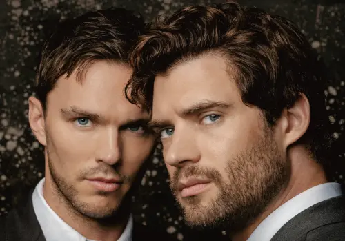 ▲尼可拉斯霍特（左）在《超人》扮演大反派，為難飾演超人的大衛科倫斯韋（右）。（圖／摘自Wonderland IG）