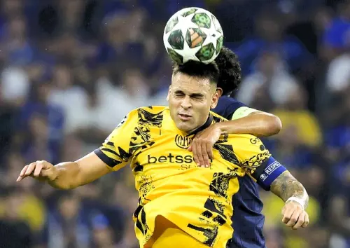 ▲國際米蘭主力球員Lautaro Martinez，2024-25賽季攻入22球，射門效率高，是球隊首席進攻主軸。（圖／美聯社／達志影像）