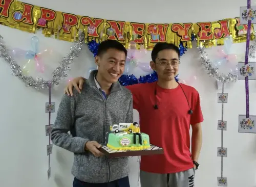 ▲李發順（左）與曾在阿里巴巴任職的狄瑋傑（Di Weijie）成為創業夥伴。（圖／翻攝自Instagram）