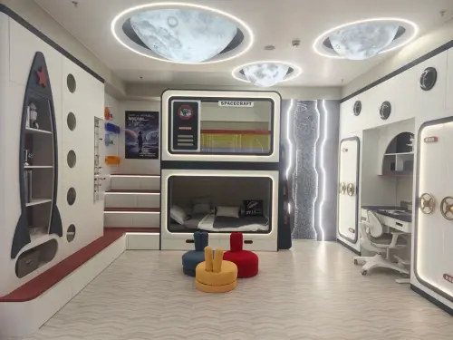 ▲樂邁石晶系統板材兒童房範例（圖／樂邁石晶提供）