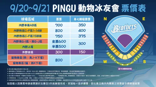 ▲中信兄弟公佈下半季售票資訊。（圖／中信兄弟提供）