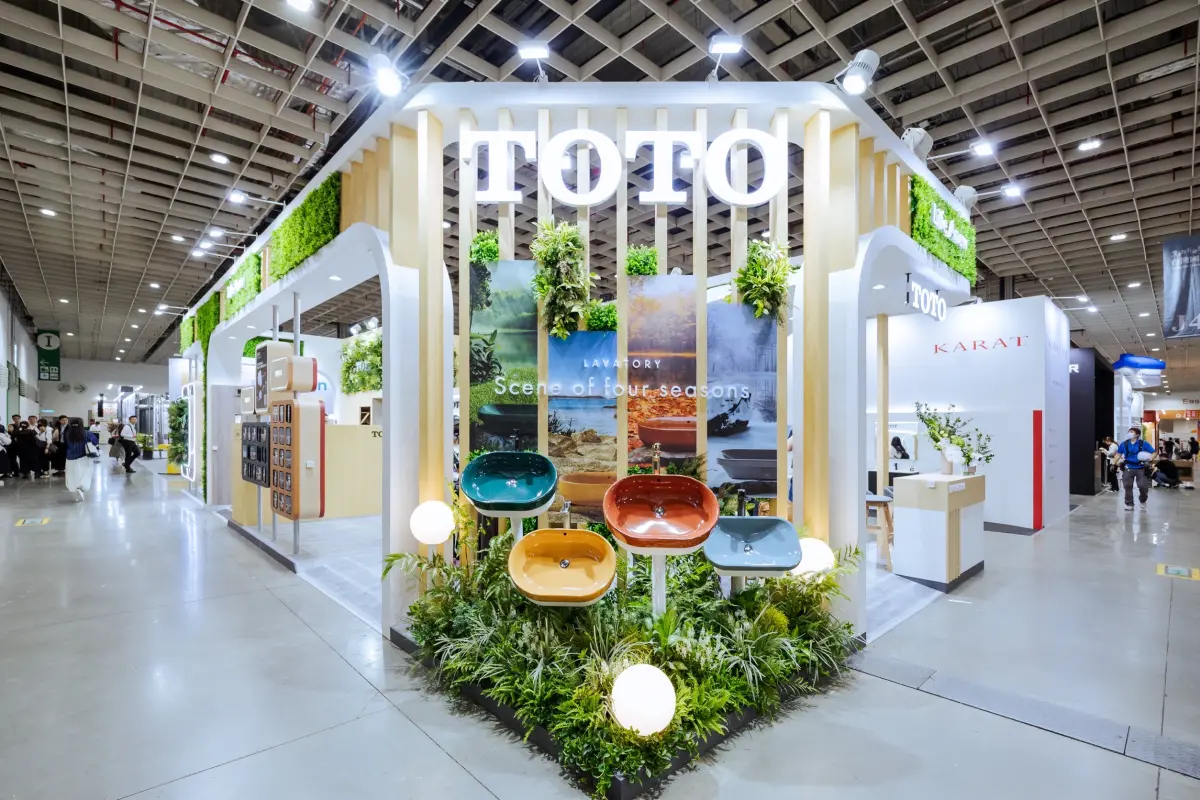 ▲ TOTO參展2025室內設計博覽會，以融合大自然元素、極簡且多功能的展示空間，充分展現TOTO「Life Anew」的核心理念。（圖／TOTO提供）