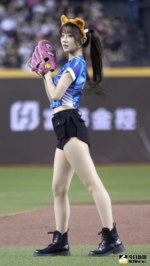 ▲李珠珢（如圖）重新回到「夢想的起點」臺北大巨蛋，並且擔任開球嘉賓。（圖／記者張一笙攝）