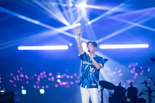 ▲李聖傑在富邦悍將於臺北大巨蛋舉辦的「G！POP流行音樂節」主題日登台演出，獻唱4首歌曲。（圖／富邦悍將提供）