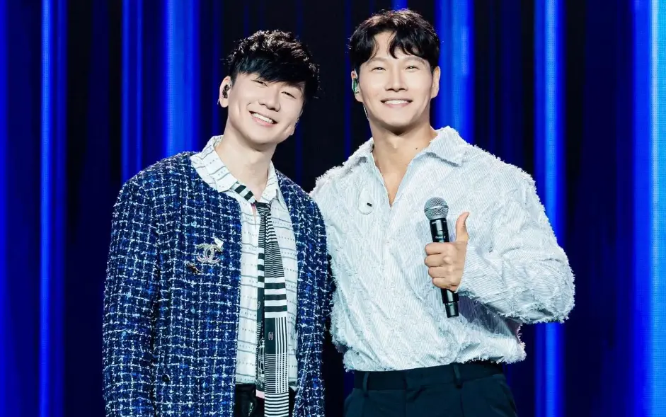 ▲林俊傑（左）14、15日在首爾開唱，嘉賓先後找來金鐘國（右）、宋雨琦，讓粉絲超驚喜，JJ與兩人的神奇緣分也曝光。（圖／林俊傑臉書）