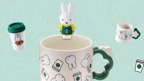 今「星巴克買一送一」咖啡優惠喝星冰樂!Miffy米菲兔杯緣子萌翻