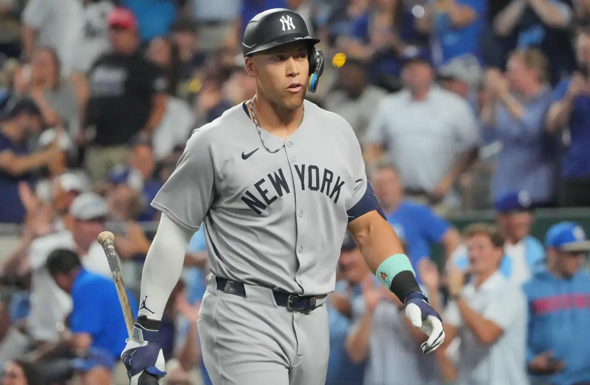 ▲MLB紐約洋基今（16）日作客紅襪遭0:2橫掃，寫下本季首度系列賽被橫掃紀錄。洋基重砲賈吉單場4打數吞3K，連三戰至少3K，創生涯難堪紀錄，讓球隊戰績蒙上陰影。（圖／路透／達志影像）