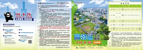 ▲高市第2季開發區土地標售，訂於6月25日開標。（圖／高市府地政局提供）