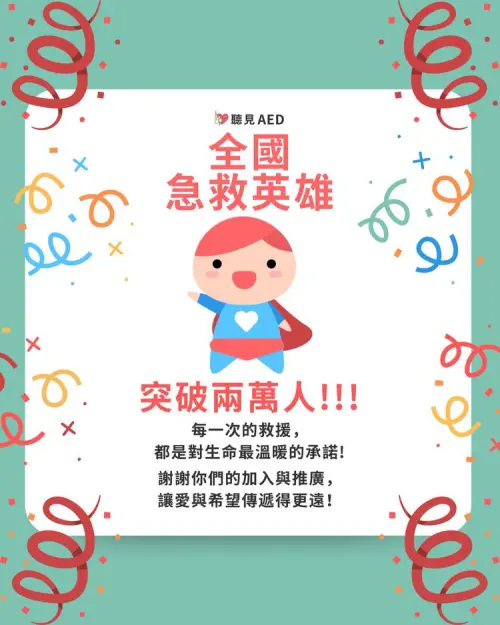 只要願意學會CPR、裝上《聽見AED》,就有機會成為救命英雄。(圖/《聽見AED》) ▲只要願意學會CPR、裝上《聽見AED》,就有機會成為救命英雄。(圖/《聽見AED》)
