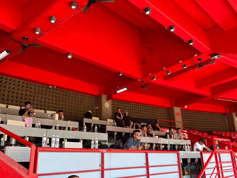 ▲中職公辦新人測試會今日在天母球場舉辦，6隊教練、球探皆到場觀看。（圖／中華職棒提供）