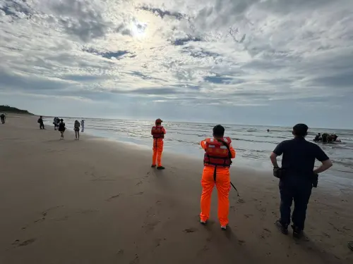 又是戲水意外！沙崙海水浴場戲水　女目擊法籍男友遭海浪捲走
