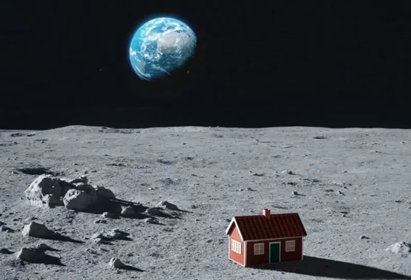 ▲「月球屋」計畫成功之後，也讓這個紅色小屋成為人類史上第一座正式登陸月球的「人類建築物」。（圖／IG@the_moonhouse）